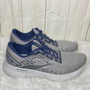Brooks Men’s Glycerin 20 Gray and Navy Sneakers